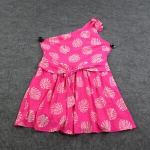Cato Dress Womens 16 Pink One Shoulder Fit & Flare Sundress Belted NWT